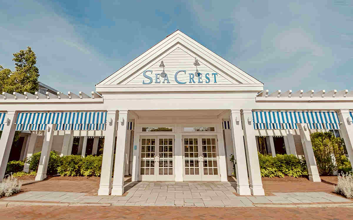 Outside Photo of Entrance to Sea Crest Beach Resort in Cape Cod, MA