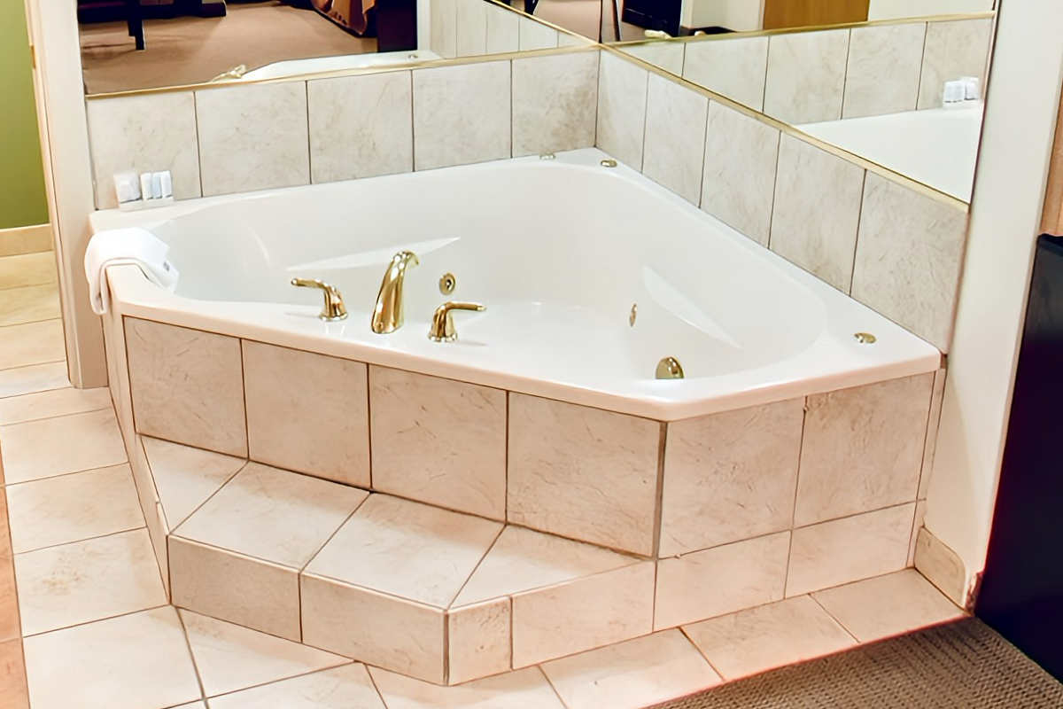 Jetted Tub in a Suite at Sleep Inn & Suites, Buffalo Airport, NY