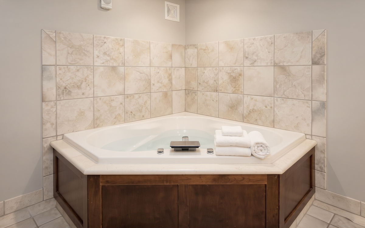 Room with a Corner Whirlpool Tub at the Holiday Inn Express & Suites Downtown Minneapolis, MN