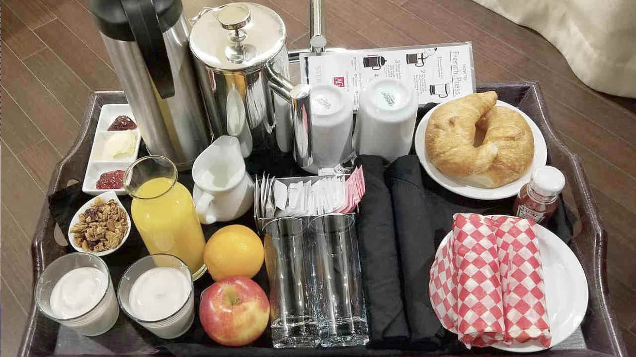 Breakfast in Bed at the Sterling Inn, Niagara Falls ON