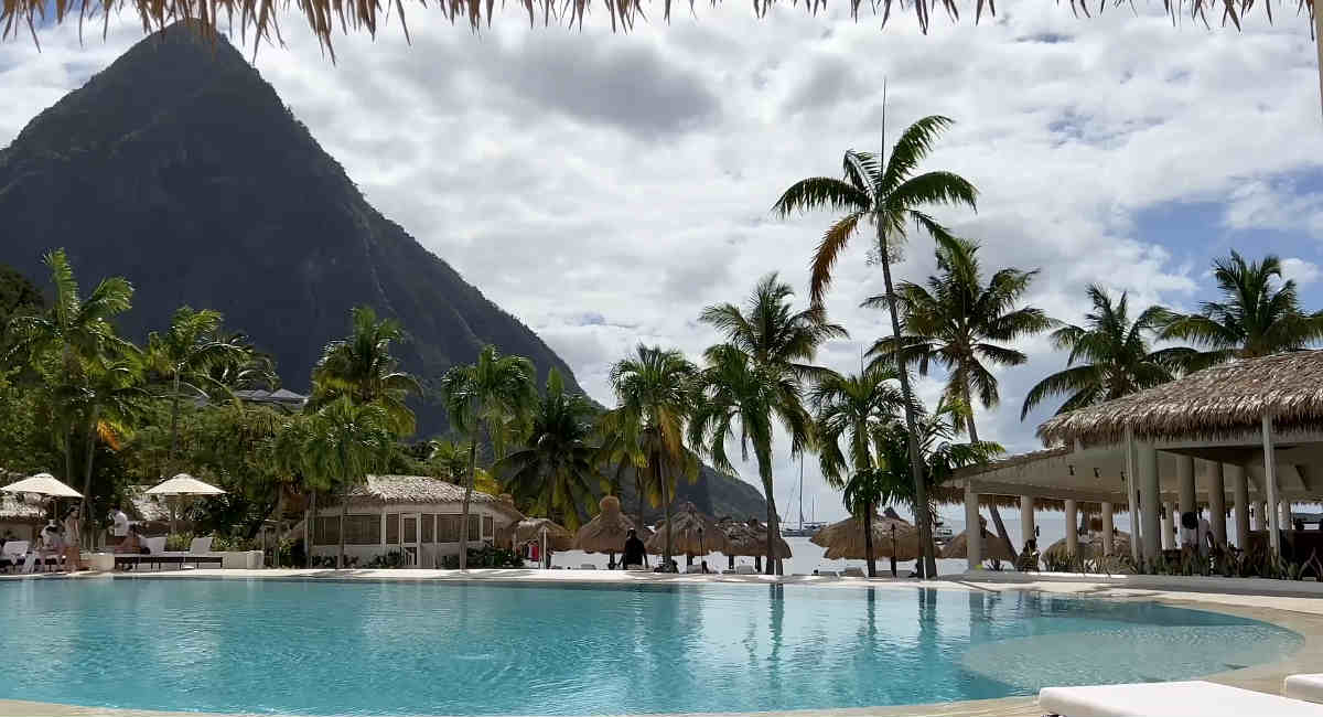 Sugar Beach Resort Pool, St Lucia