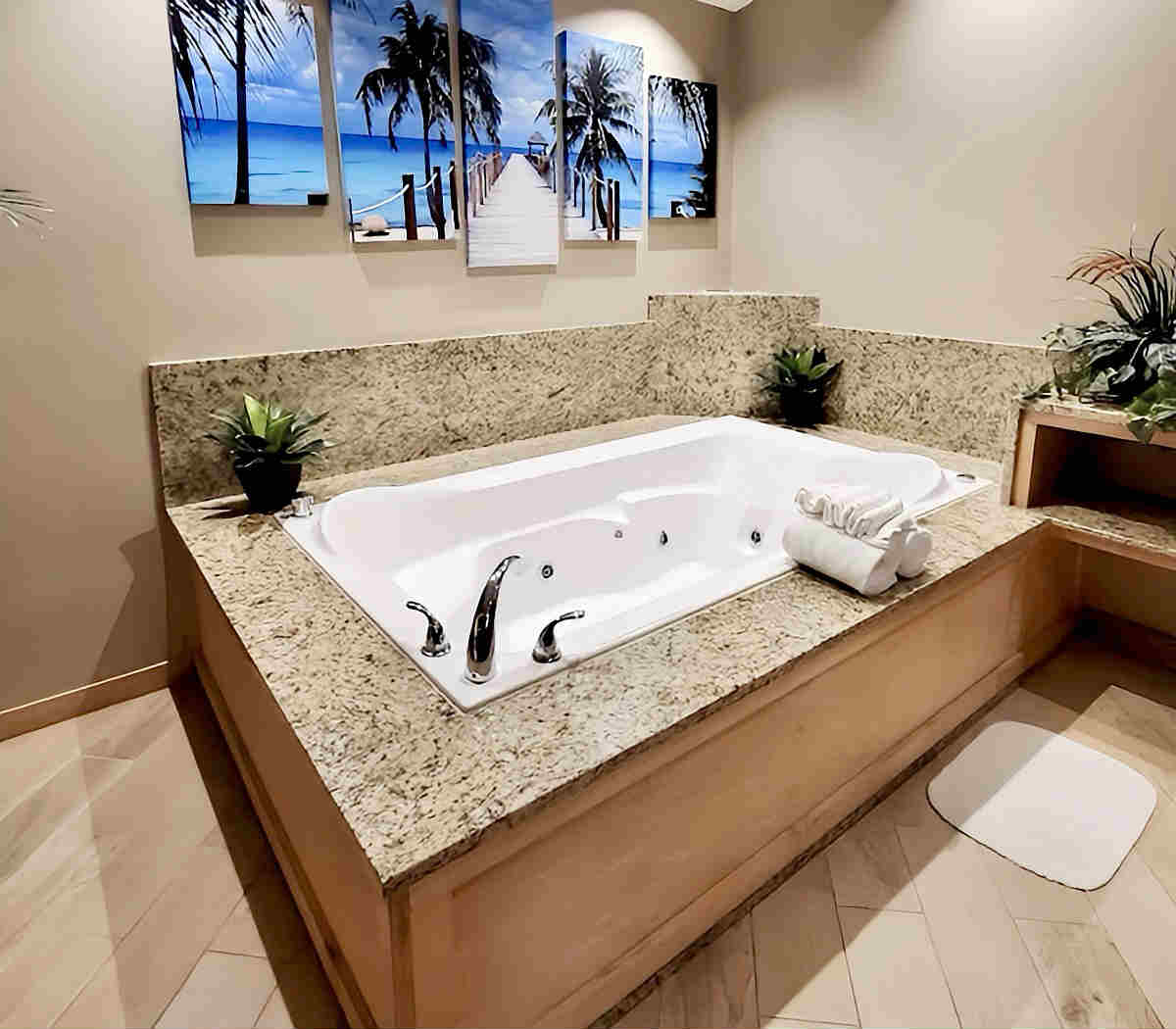 In-Room Spa Tub at Sybaris Pool Suites in Wisconsin