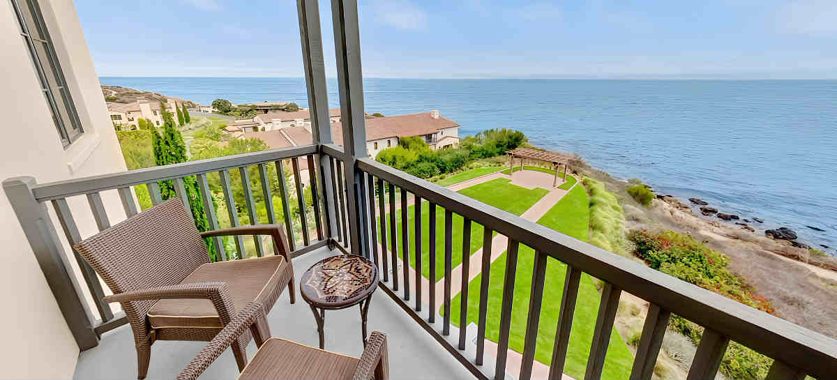 Ocean View from a Private Balcony at Terranea Resort, Ranchos Palo Verdes CA
