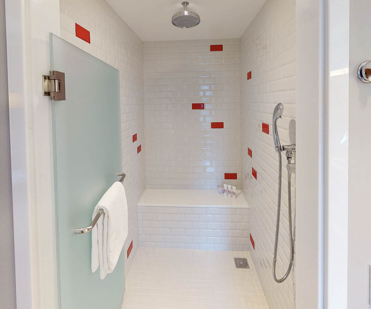 Walk-In Rain Shower Suite at the Virgin Chicago Hotel