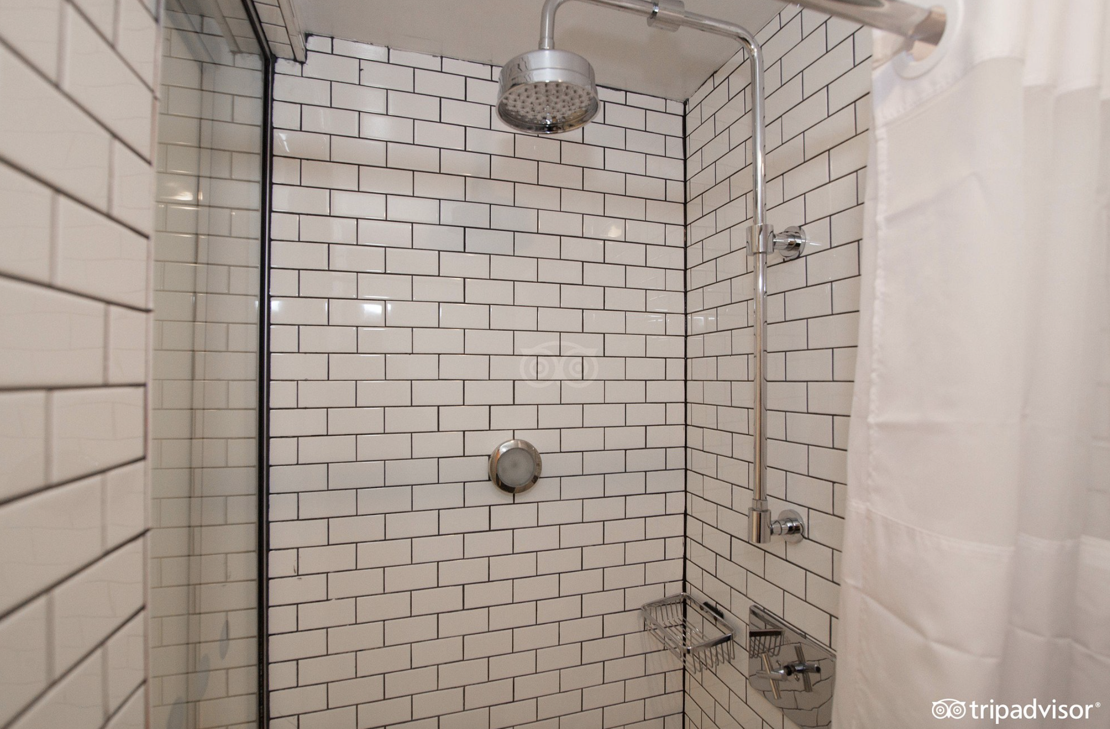 Walk-In Rain Shower, Queen Room at the Pod 51 Hotel, NYC