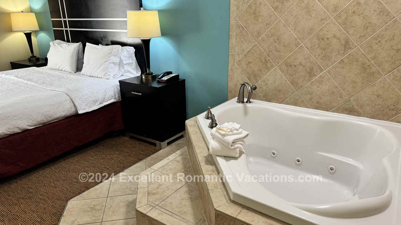 King Room with Whirlpool Tub at the Hampton Inn Austin Oakhill, Texas