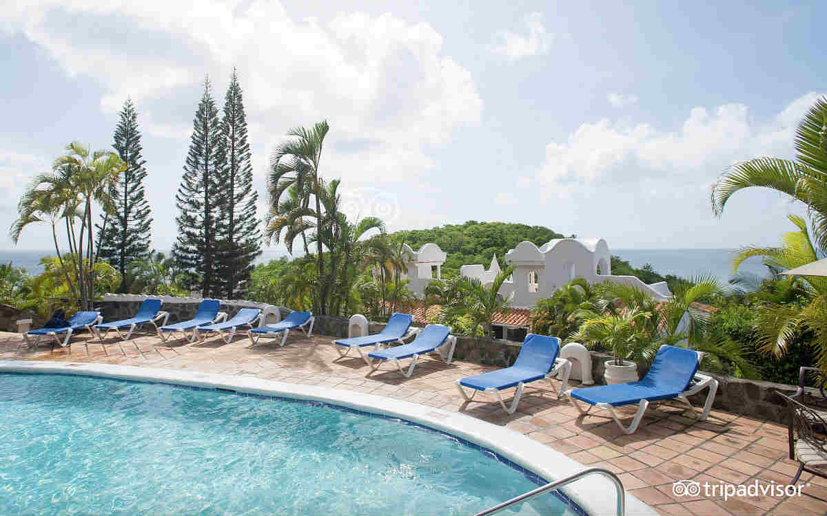Pool at the Windjammer Landing Resort in St. Lucia